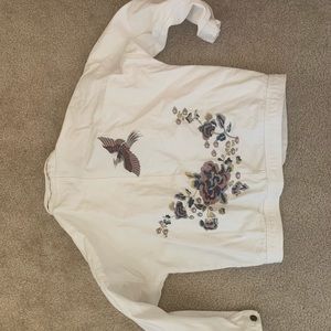 White denim jacket